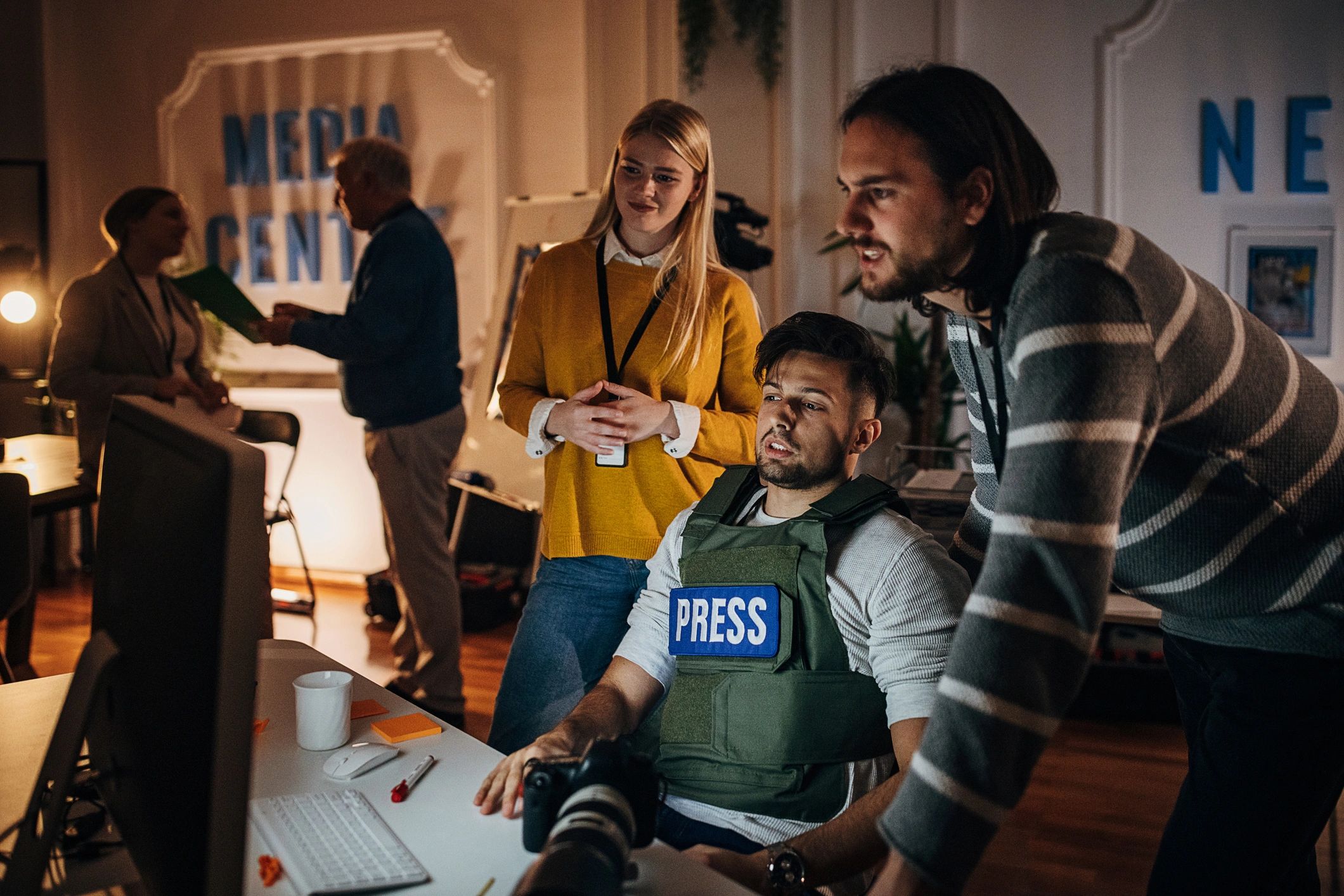 media production team