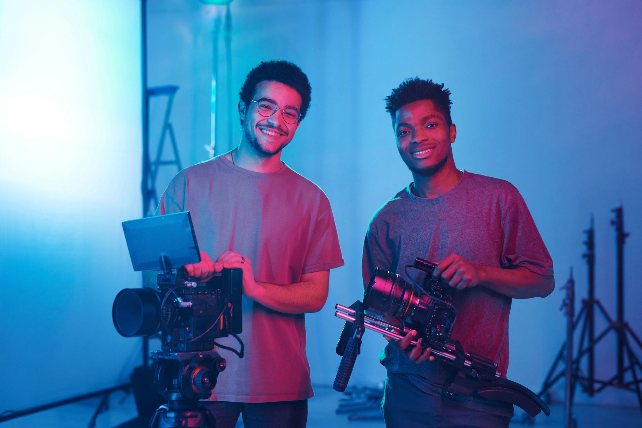 audio video production team modern